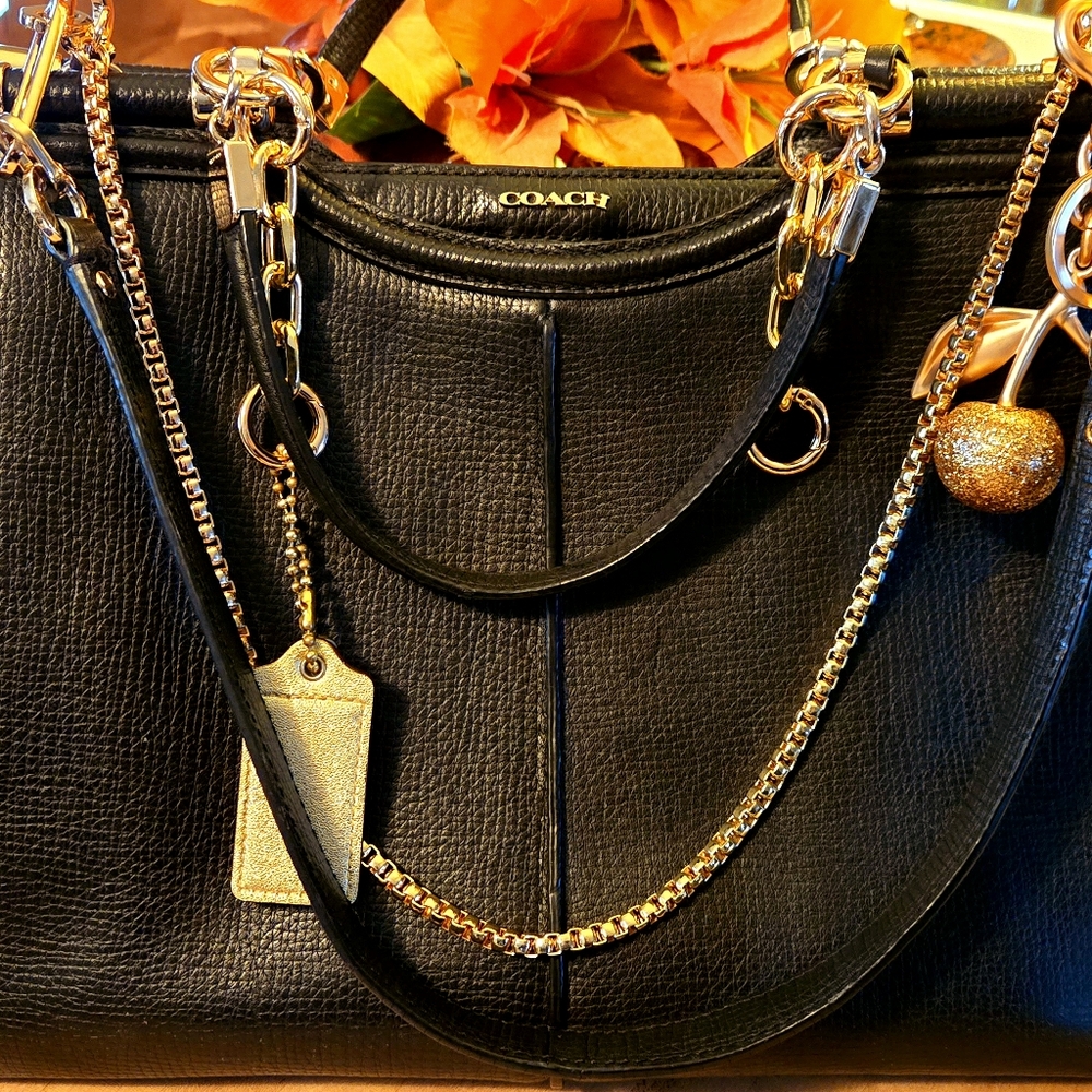 Coach Madison Caroline with textured leather